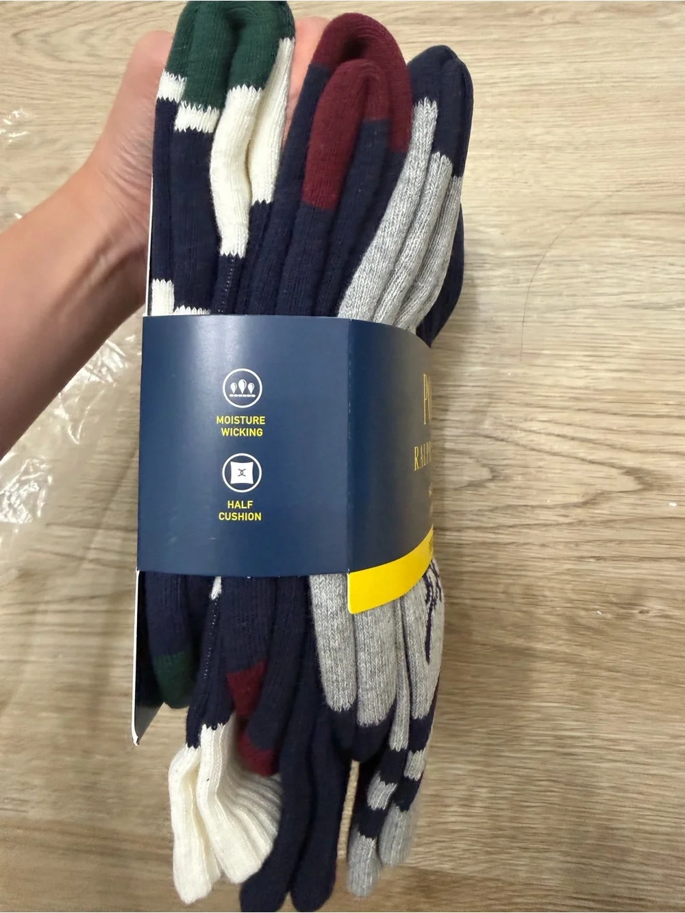 Polo by Ralph Lauren Crew Sock Pack - Navy, Gray, Green, Maroon